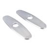 2PCS Hole Cover Deck Plate Pull Down Faucet Plate Stainless Steel Easy Maintenance Anti Leakage for Kitchen Sink