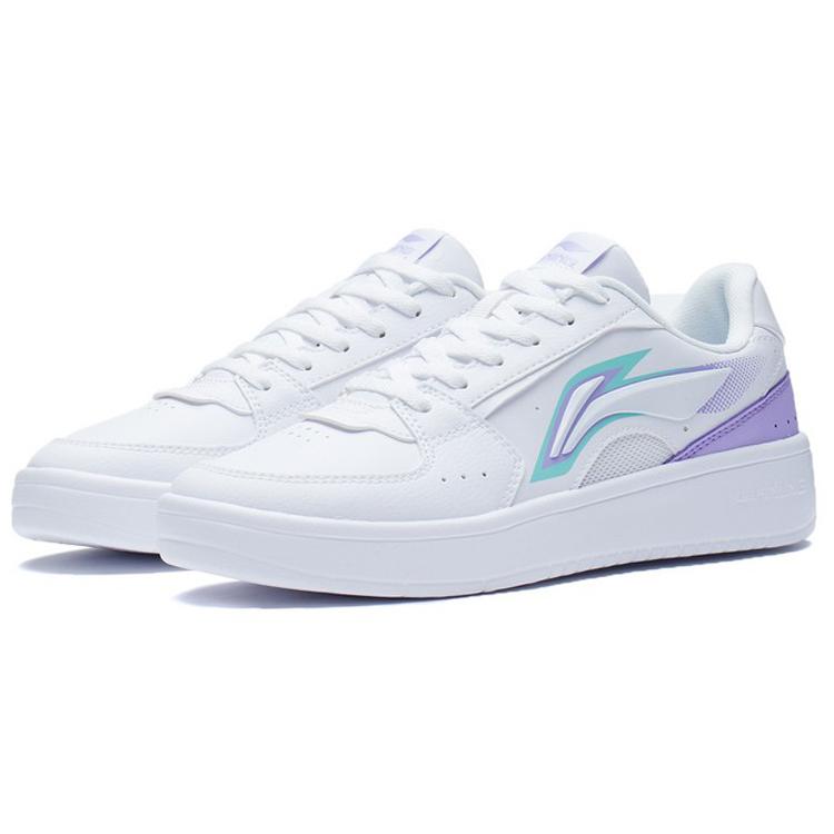 New LiNing Galaxy Anti Slip Wear Resistant Low Top Skateboard Shoes Women's Lilac AGCS254-4