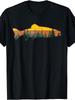 Unisex T-shirt Men'S Black Trout Fly Fishing Graphic T-Shirt -  Relaxed Fit Short Sleeve Tee with Vibrant Fores