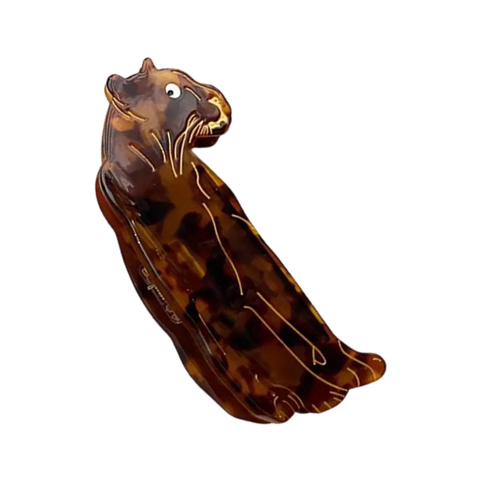 

Valentine s Day Hair Clip Large Hair Claw Clip Fashion Hair Adornment Holder Leopard Barrettes Hair Styling Tool A