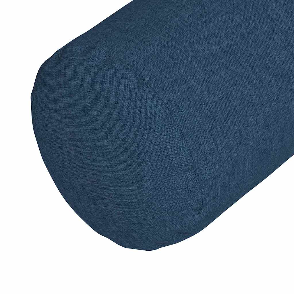 Bolster Cushions 2 Pieces Blue Ø 15 x 40 cm Fabric