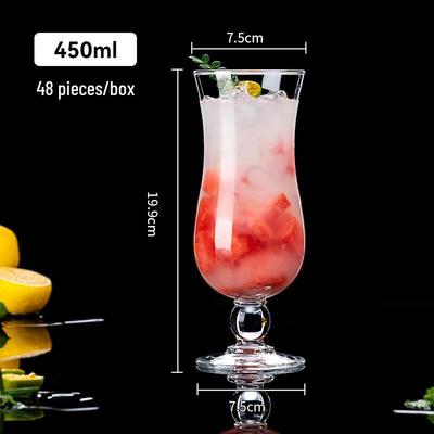 Shangqi Household Glass Cold Drink Cups, Set of 4