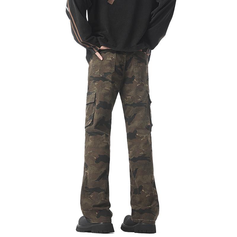 Pantalones de Trabajo de Camuflaje para Hombre de Alta Calle Americana Actualizados
