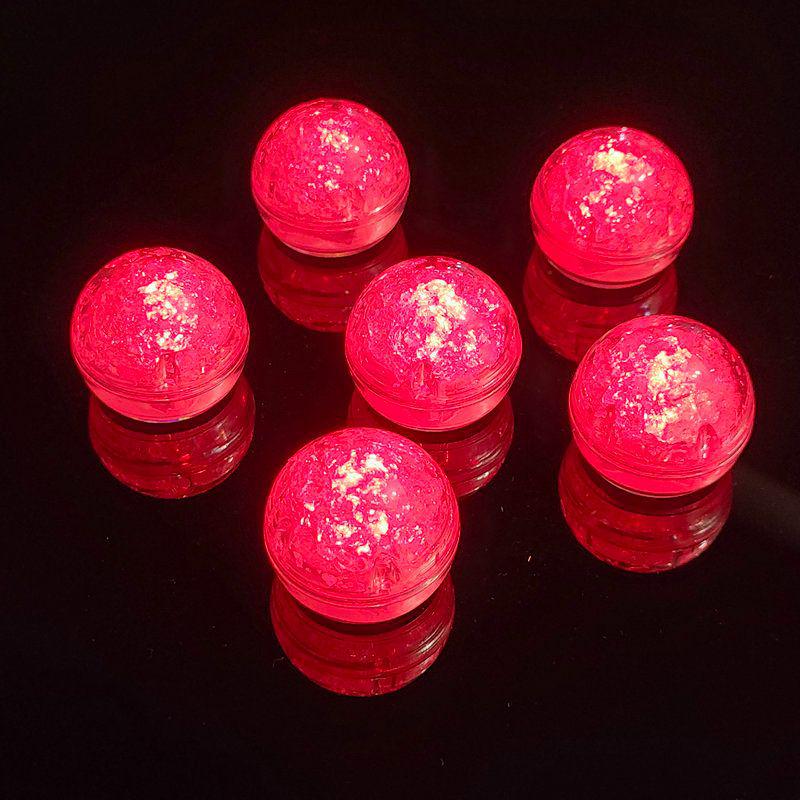 LED Ice Cube Bath Toys - Water-Activated Light-Up Balls for Babies, Bars, and Events