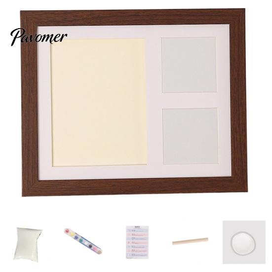Customized Pet Keepsake Paw Print Commemorative Photo Frame, Dog And Cat Memory Display, Handmade DIY Ink Pad Soft Space Mud Set for Owners