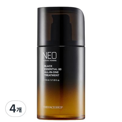 Neo Classic Homme Black Essential 80 All-in-One Treatment, 110ml, 4 Units