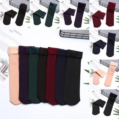 Bottes de Neige Épaisses Automne Hiver Chaussettes de Sol pour la Maison Velours Dormir Chaussettes Chaudes Chaussettes de Neige