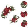 2 Pieces Floral Decor for Wedding Arch with Artificial Flowers Reception And Backdrop