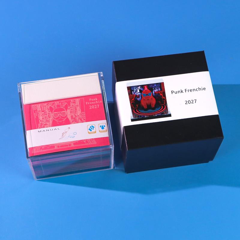 2027 LED 3D Tearable Desk Calendar Creative Time Piece Calendar with Clear Date for School Office Desktop Decoration