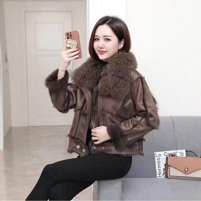 Coat New Year Young Rabbit Hair Temperament Fur New In Vitro Female Lamb Integrated Genuine Fur