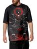 Top Black Craftsman Cult Style 2026 Men's T-shirt Loose Short Sleeve Cotton T-shirt Gothic Skull Wing Design Oversized T-shirt