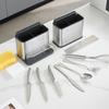 Stainless Steel Kitchen Utensil Storage Rack Kitchen Countertop Cutlery Drainer Sponge Holder