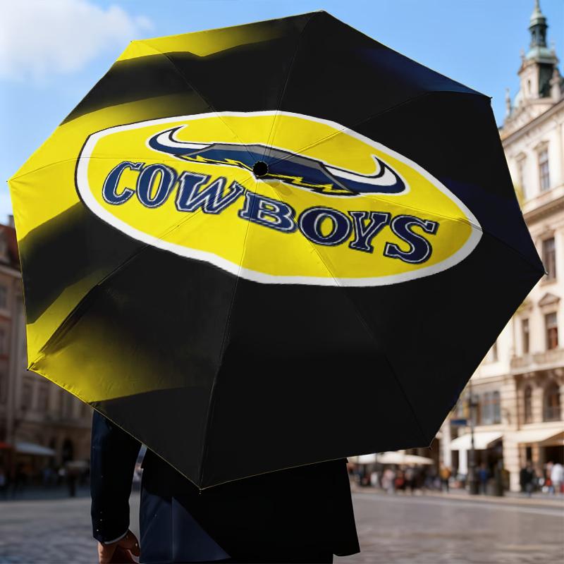 North Queensland Rugby Umbrella Folding umbrella, automatic umbrella 8-Frame for Travel, camping Use Gift for Halloween Christmas