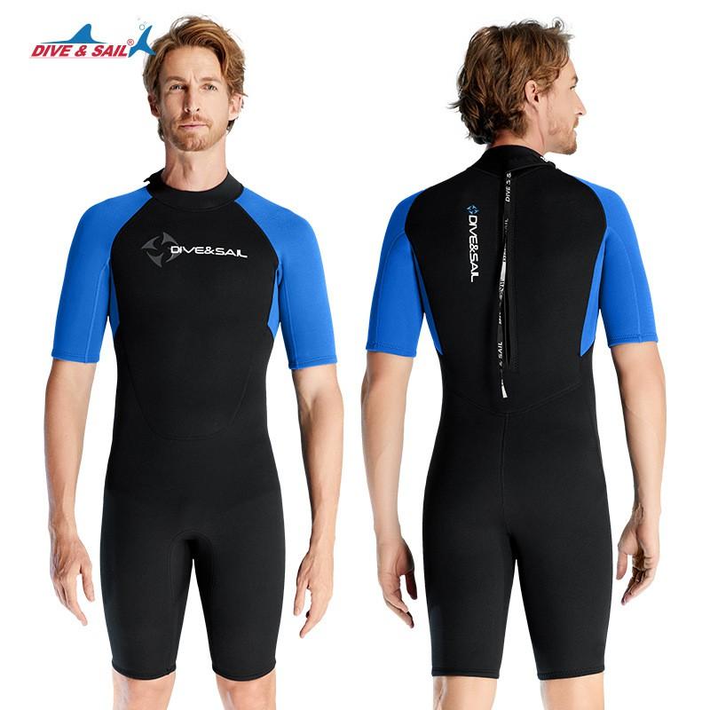 1,5mm Kurzarm Ganzkörper-Neoprenanzug Tauchen Schnorcheln Surfen Schwimmen Warmer Thermosuit