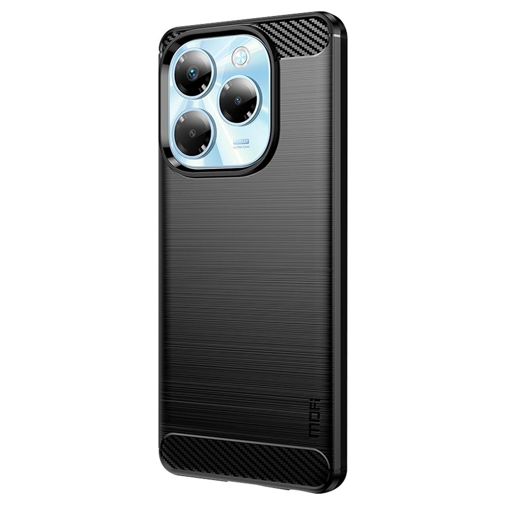 MOFI JK TPU Series-1 For Infinix Note 40X 5G Case Carbon Fiber Texture TPU Soft Phone Cover