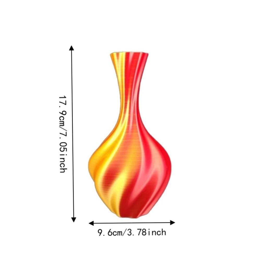 Gradient Color Modern Twisted Flower Bottle Decorative Flowerpot Home Desktop Decorations