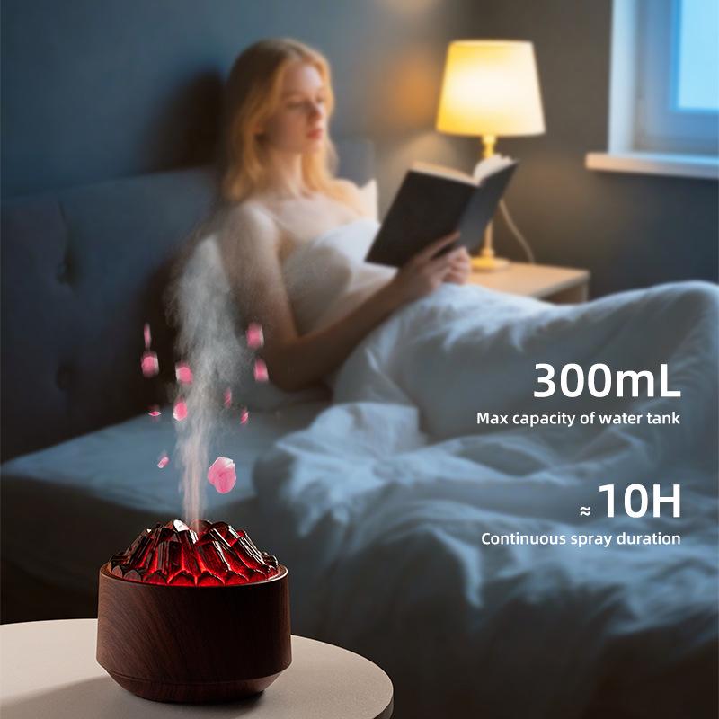 3D Flame Aromatherapy Essential Oil Diffuser and Mini Humidifier for Home Use