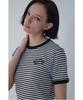 Bobeu Striped Ringer T-Shirt_Black_7156240004