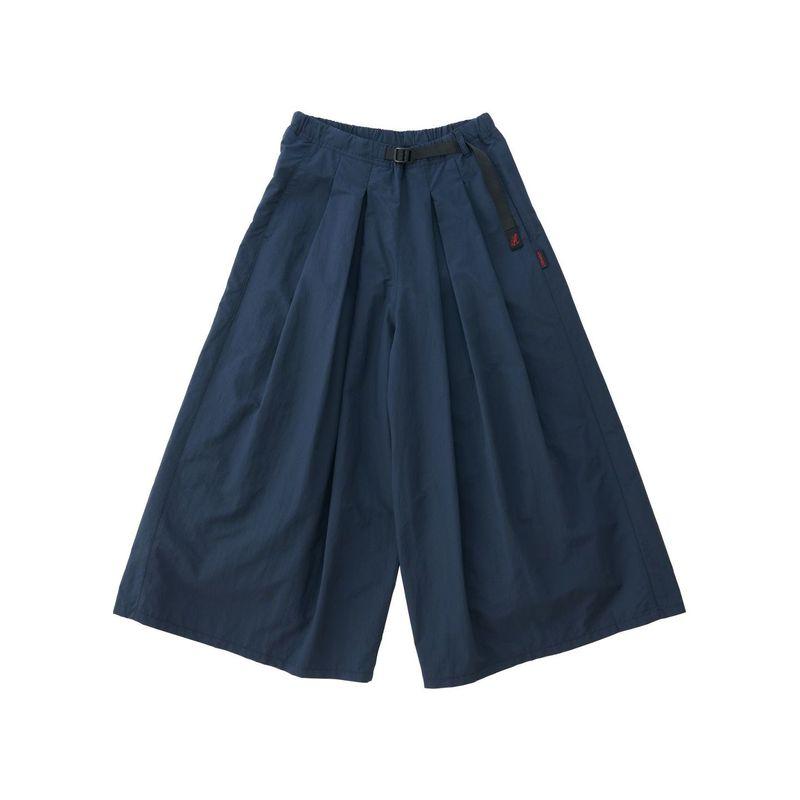 

Японские Однослойные Уличные Кемпинговые Функциональные Водонепроницаемые Быстросохнущие Штаны-кюлоты Укороченные Штаны с Поясом на Шнурке Свободные Широкие Штанины Женские Штаны Beams Navy blue M