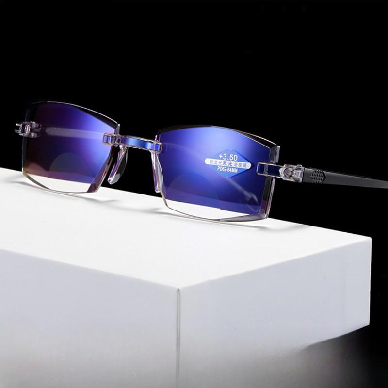 Elder Ultralight Reading Glasses for Men Women Retro HD Lens Blue Light Blocking Eyewear Classic Square Far Sight Eyeglasses