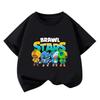 T-shirt en Coton Unisexe pour Enfants Dessin Animé Anime Brawl Stars - Manches Courtes, Été, Col Rond