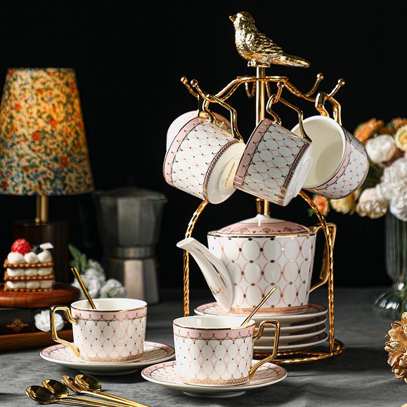 Special Beautiful Coffee Cup Set High-End Sense High-Value Light Luxury Ceramics High-End Exquisite Afternoon Tea Tea Set