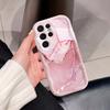 Case for Samsung Galaxy S26 S24 S23 S25 Ultra Plus FE A57 A56 A55 A54 A37 A36 A17 A07 A16 A15 5G Pink Marble Pattern Phone Cover