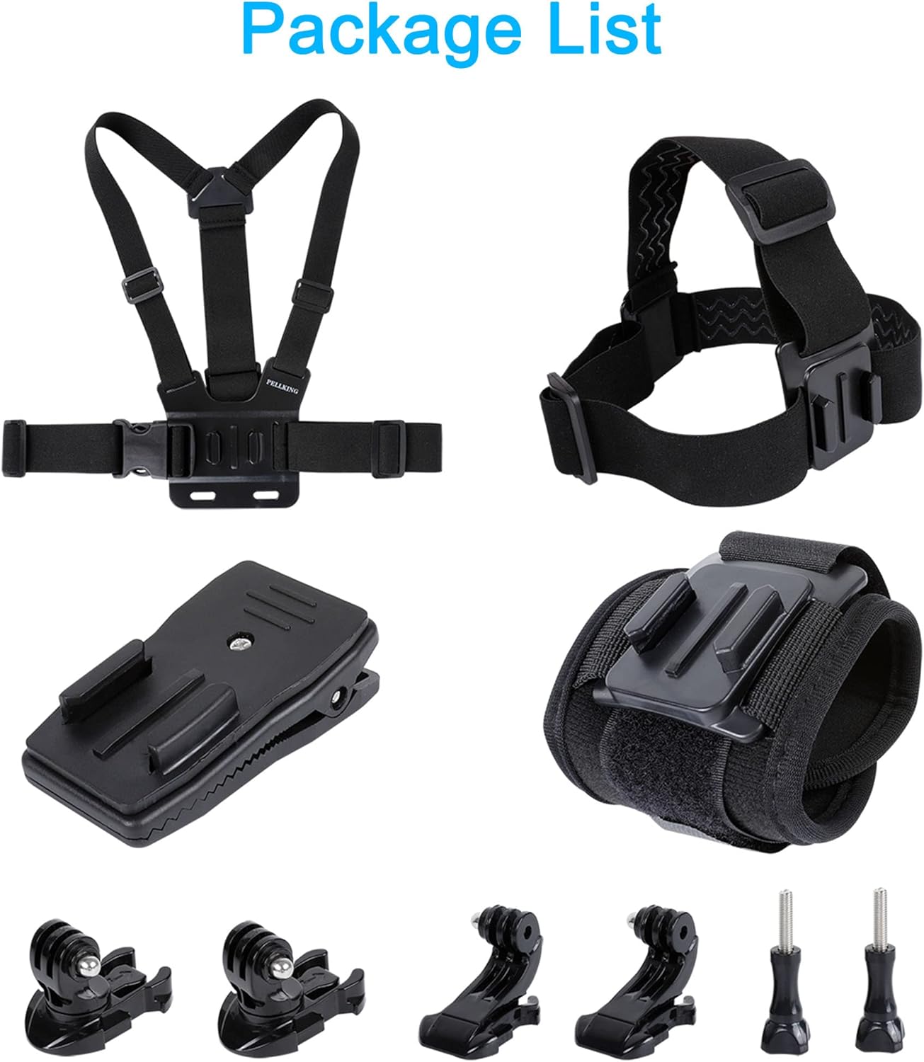 

Chest Strap Mount Belt for Gopro Hero 12 11 9 8 7 6 5+ 4 Xiaomi Yi 4K Action Camera Chest Harness for insta360 Sport Accessories чорний