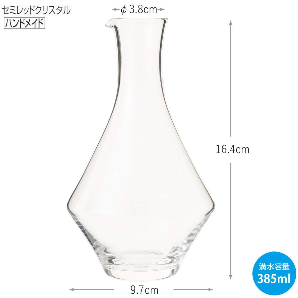 Toyo Sasaki Glass Sake Bottle, 385ml, Made In Japan, Carafe 63704