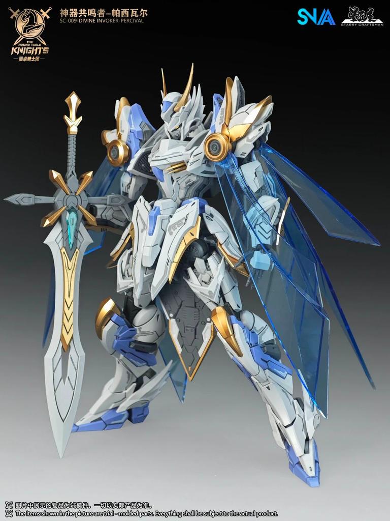 SNAA Sc-009 DIVINE INVOKER PERCIVAL Round Table Knights Deluxe Assembly Model Kit HG 1/144 Anime Action Model Figurene Toy Gift