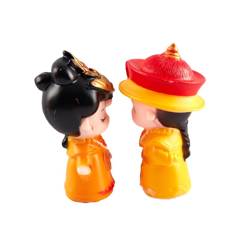 Kinesisk Keiserinne Figur PVC Dronning Ornament Tradisjonell Dekorasjon Kake