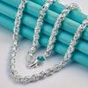 Mens Cuban Link Chain Necklace Silver Bling Choker Necklace Hip Hop Jewelry Accessory for Daily Wear Work Date