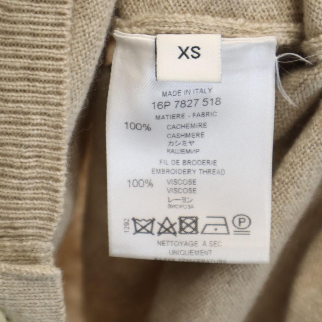 Givenchy Made In Italy Cashmere Blend Long Sleeve Cardigan XS Beige Women Used