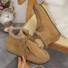 New Large Size Wool Short Cotton Shoes Women's Winter Plush Thickened Casual Thermal Lace-up Snow Boots Ebay