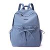 Niche Design Women's Drawstring Bow Backpack Simple Sports Backpack