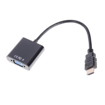 1 Peça Cabo Conversor Adaptador de Vídeo HDMI Macho 1080P para VGA Fêmea para HDTV PC