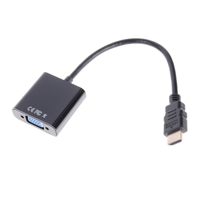 1Pc Hdmi Male 1080P To Vga Female Video Cable Cord Converter Adapter For Hdtv Pc