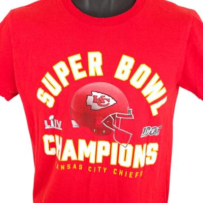 Kansas City Chiefs T-Shirt Herren Größe Klein Rot NFL Football Super Bowl Champions