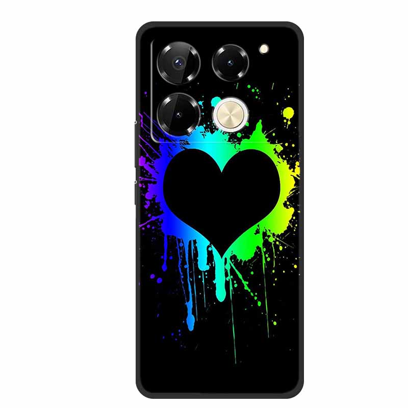 For Infinix Note 40 Pro 5G Case TPU Soft Silicone Cover Phone Cases for Infinix Note 40 40pro 4G Flowers Lovely Coque Fundas