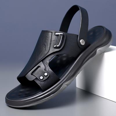 Fashion WAERTA Men Sandals 2024 New Fashion Summer Anti Slip Soft Sole Retro Dual Purpose Sandals and Slippers Outdoor Beach Men Shoes