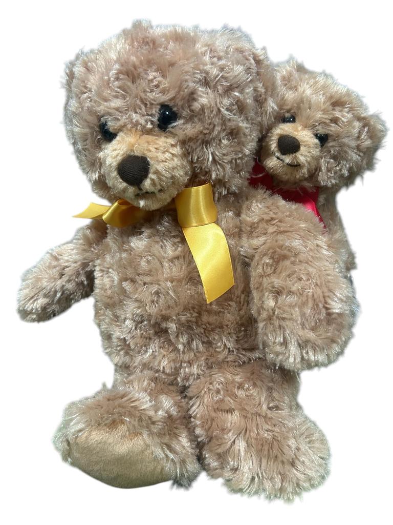 Bear and Cub Plush Backpack