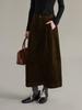 Retro Corduroy Thickened High-Waist Wide-Leg Winter Pants for Women