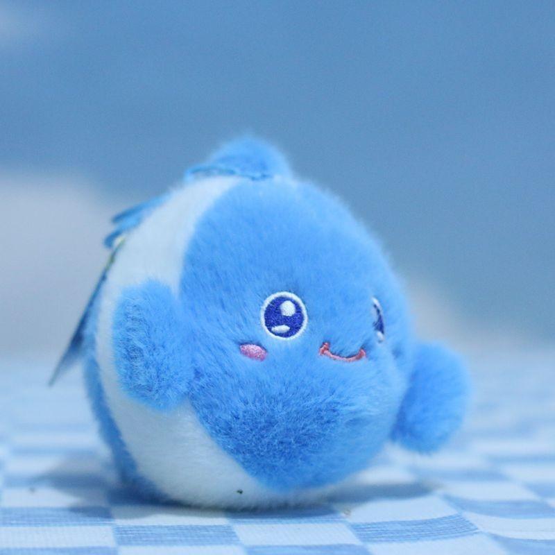 Adorable Ocean Animal Plush Toy Keychain Featuring Soft Shark Crab And Octopus Designs