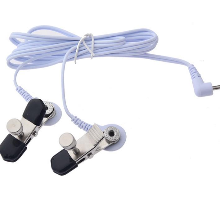 Elektrischer Schock Impuls Spielzeug: Starke Nippelklemmen & Mimi-Klemmen, Erotisches Accessoire für Erwachsene