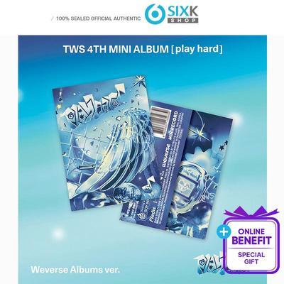 [Pre-order] TWS - 4th Mini Album [play Hard] Weverse Albums Ver. (+Online Benefit)
