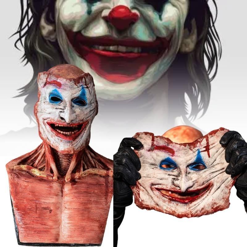 Scary Halloween Joker Jack Skellington Double Layer Latex Mask For Terrifying Costumes