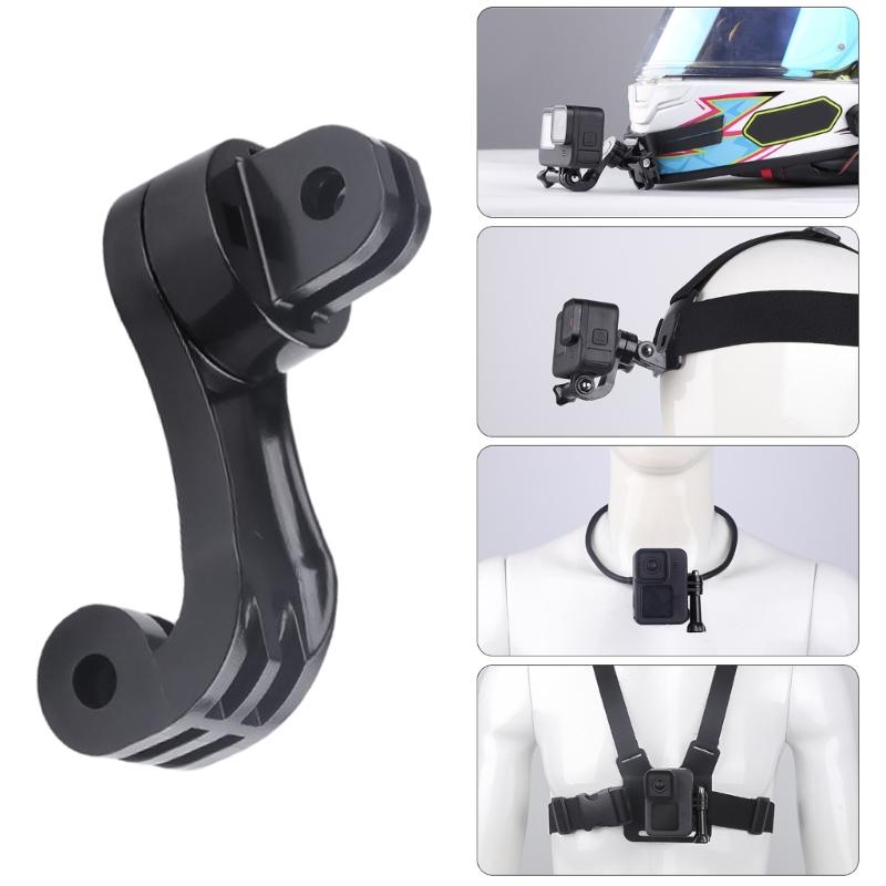 360 Adjustable Bracket Camera Mount Adapter Vertical Horizontal Shoots ABS Material Secure Locking Mechanism