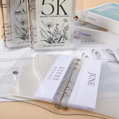 2024 12-Months Envelopes Money Saving Challenge Easy And Funny Way To Save 2.5K/5K/10K Budget Planner Envelope Challenge Kit