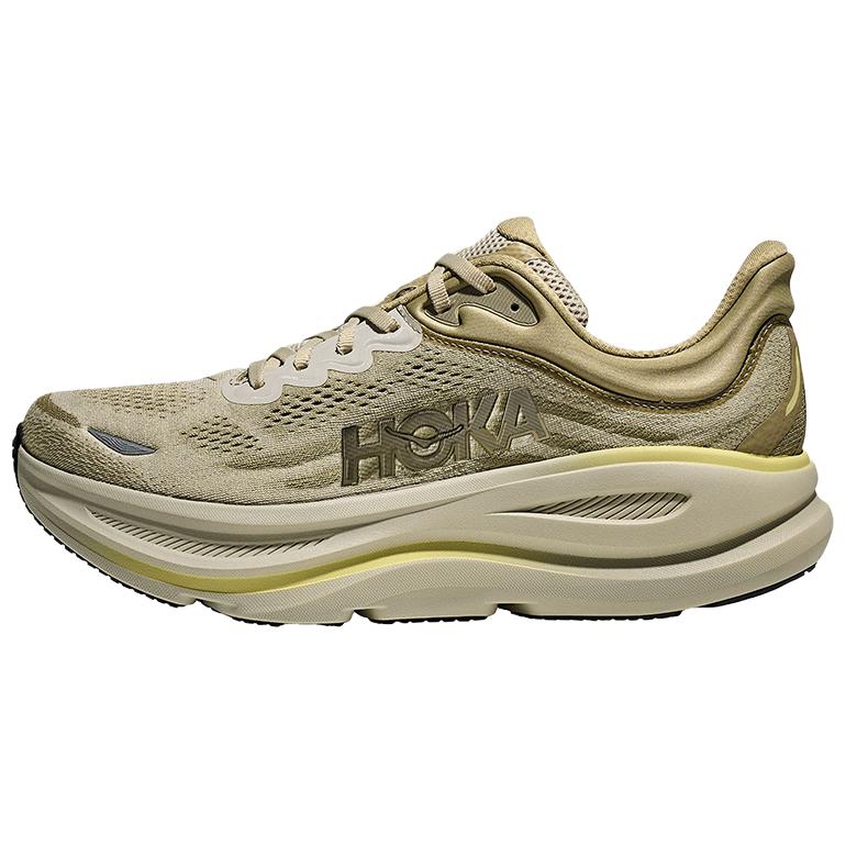 Hoka One One Bondi 9 Comfortable Versatile Cushioning Durable Low-Top Running Shoes Men Running Shoes Light-Green 1162011-GSSL