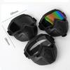 Detachable Integrated Full Face Protective Mask Anti-Splash Adjustable Strap Welding Glasses Dust Resistant Breathable